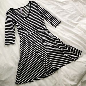 Francesca’s Striped Skater Dress